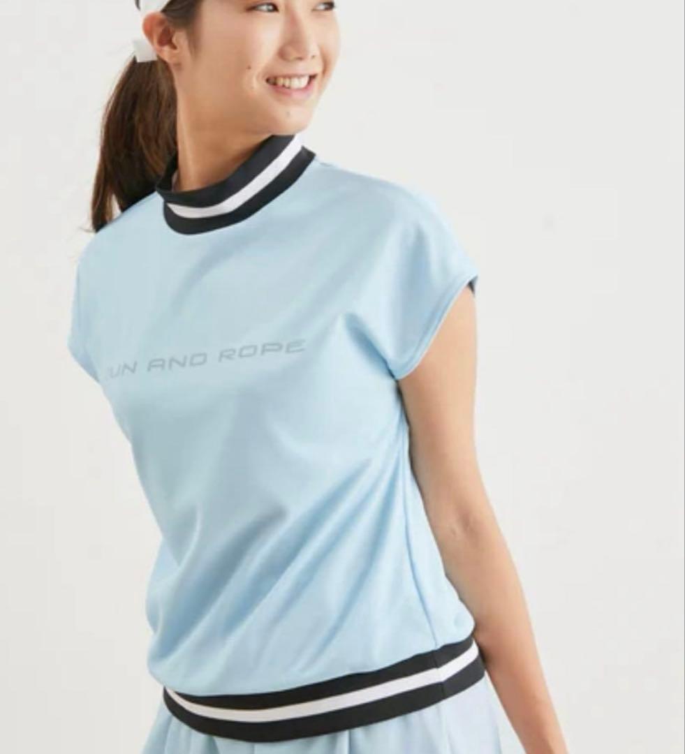 JUN&ROPE ジュンアンドロペ　レディースセットアップメッシュブルー