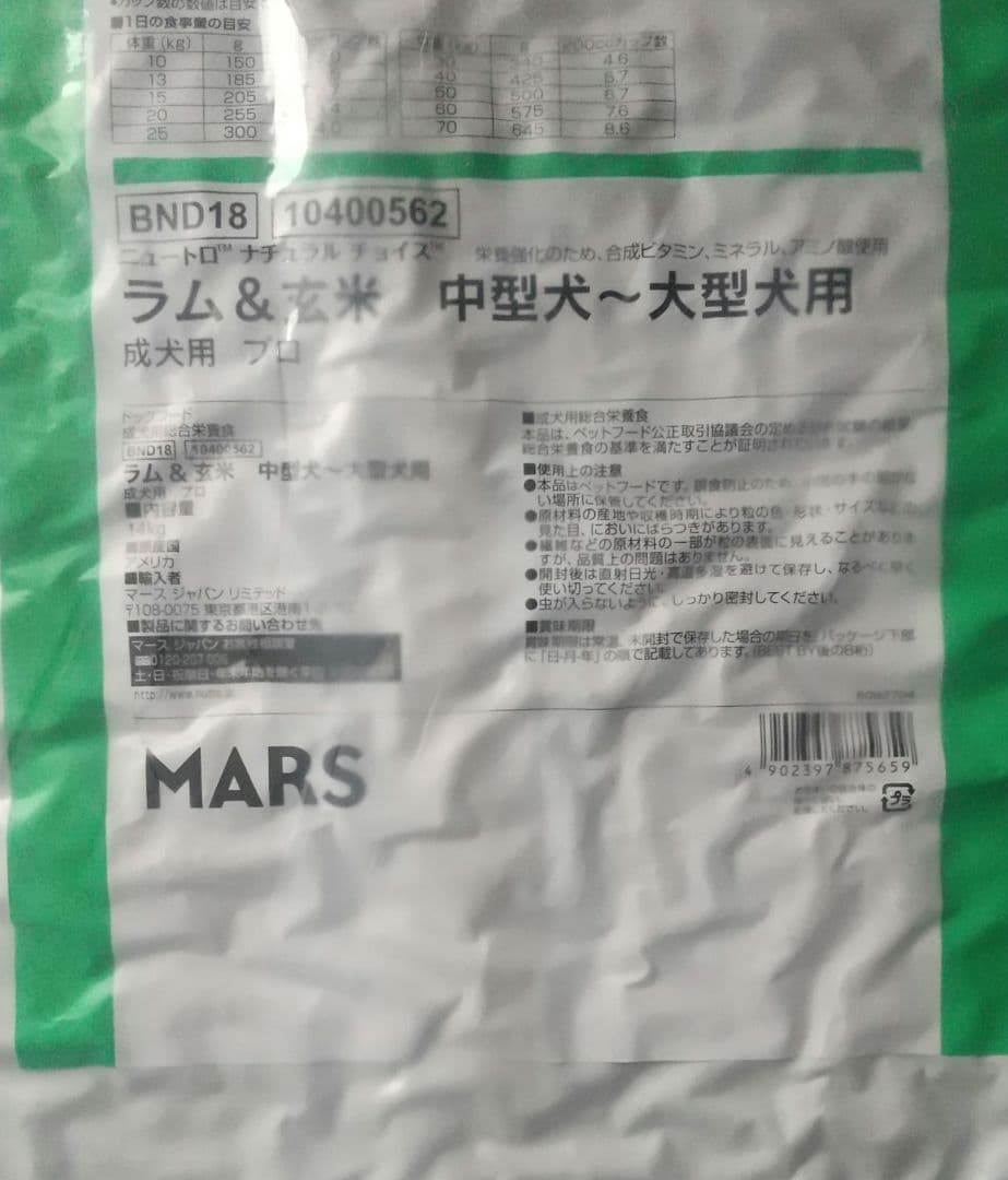 ニュートロナチュラルチョイスラム中大型成犬用プロ