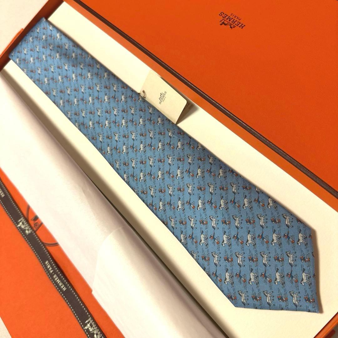 エルメス ネクタイ《ウィンター・ファン》 新品 未使用