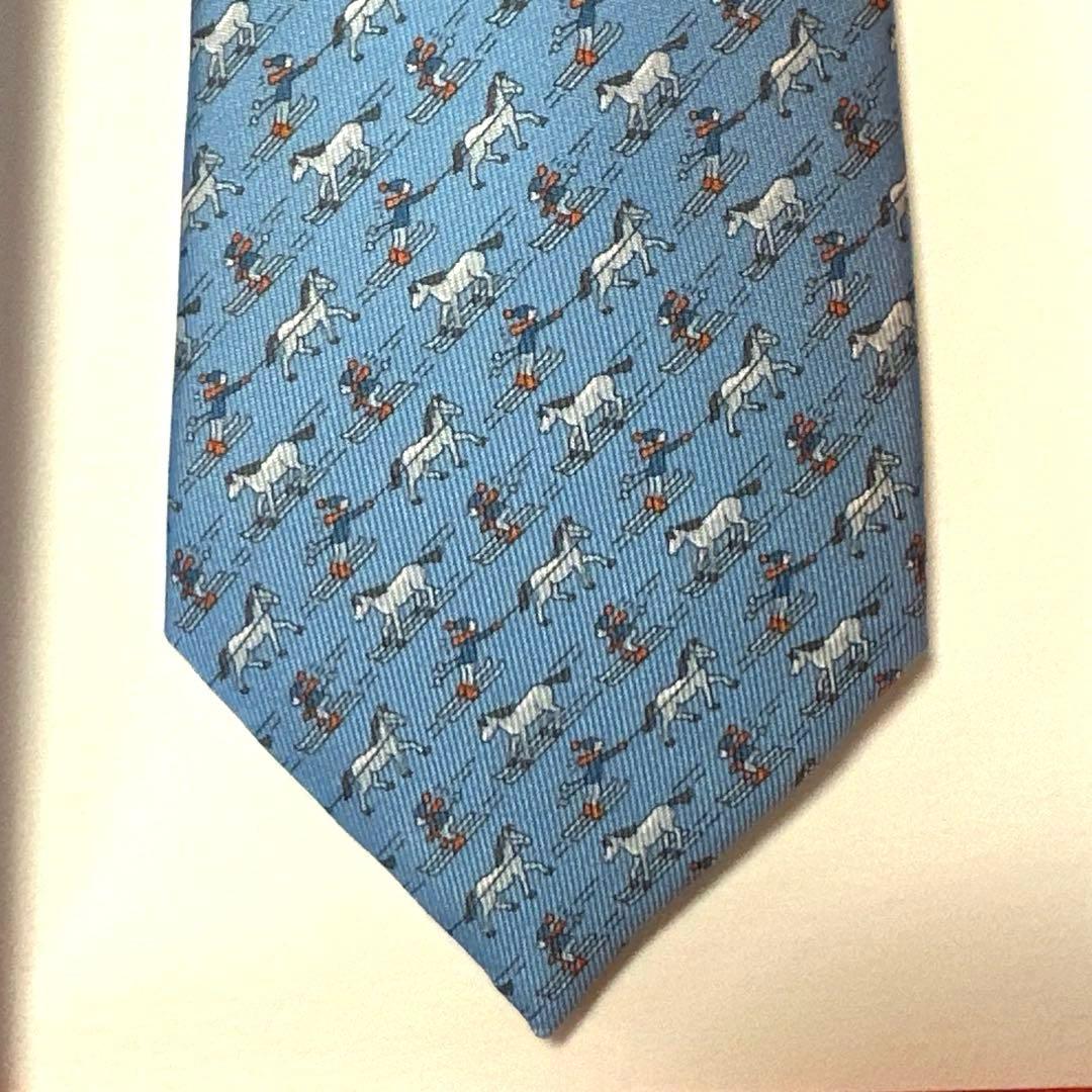 エルメス ネクタイ《ウィンター・ファン》 新品 未使用