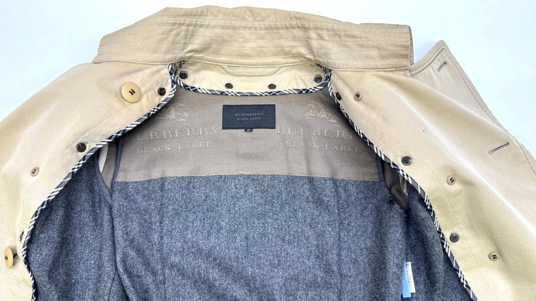 ★美品★BURBERRY BLACK LABEL トレンチコート　38サイズ