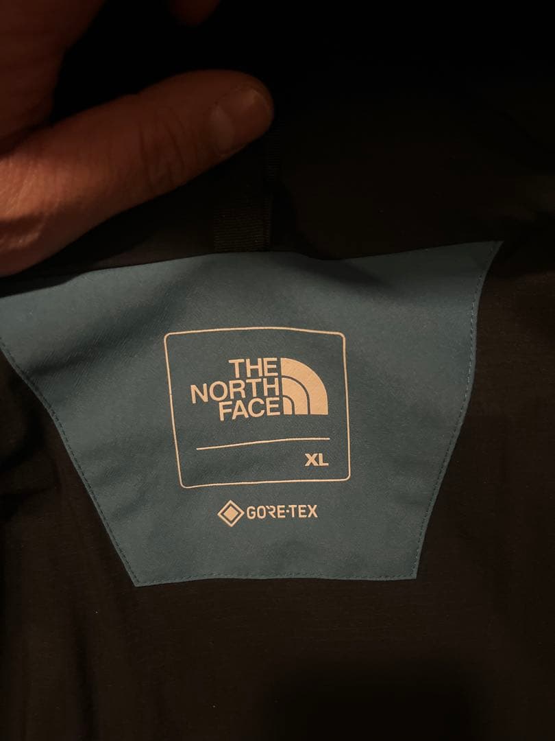 ノースフェイス　マウンテンジャケット　黒水色　XL