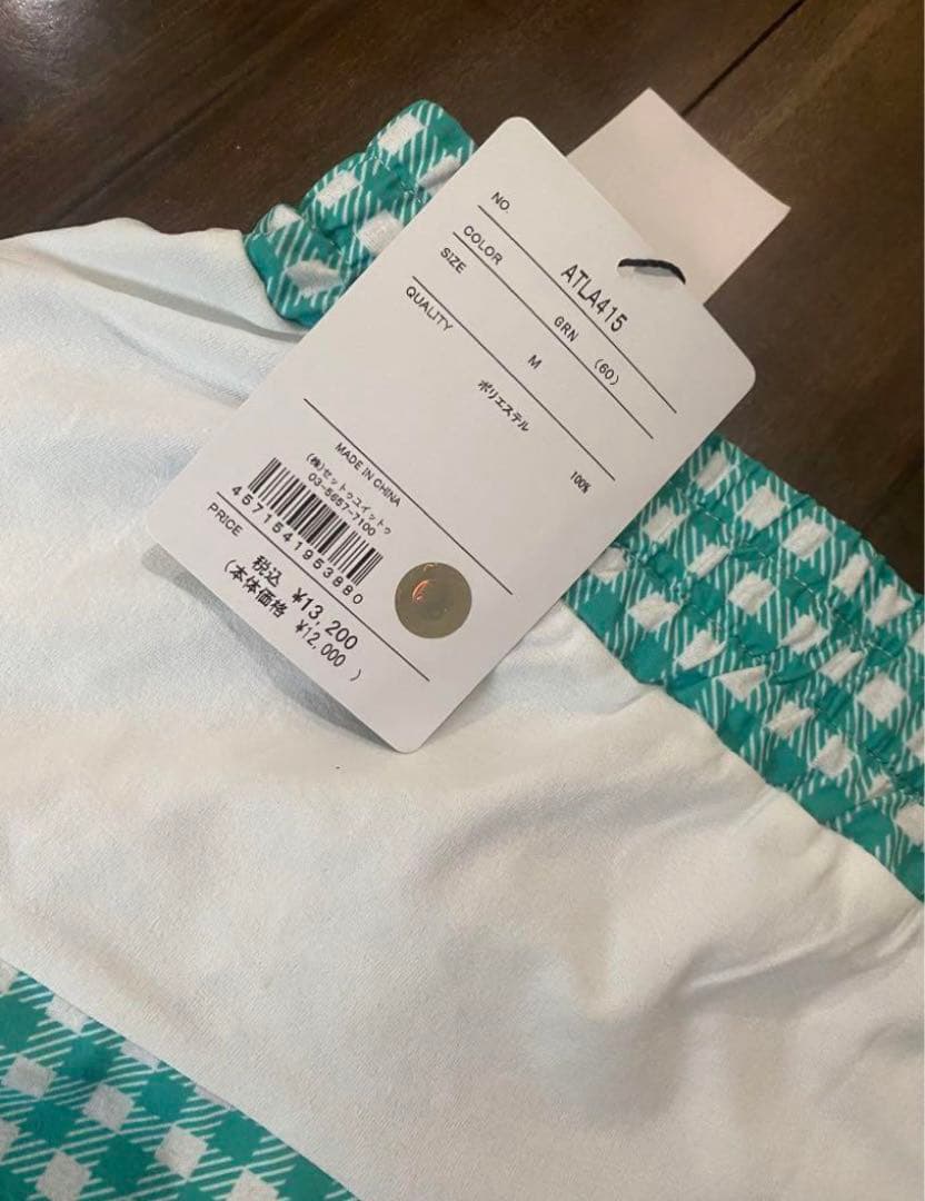 【Admiral】テニスウェア2024年春夏モデル　グリーン　ギンガムチェック