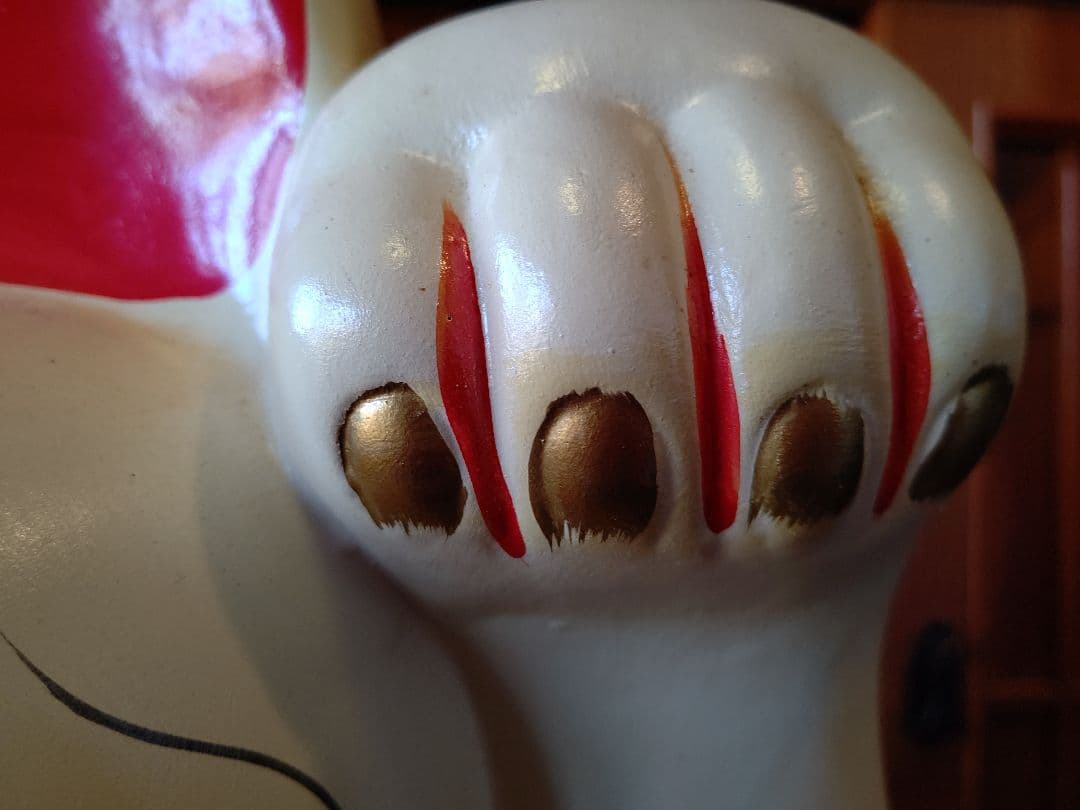 招き猫 最大20号 特注品 常滑焼 陶器 希少品 開運招福 千客万来