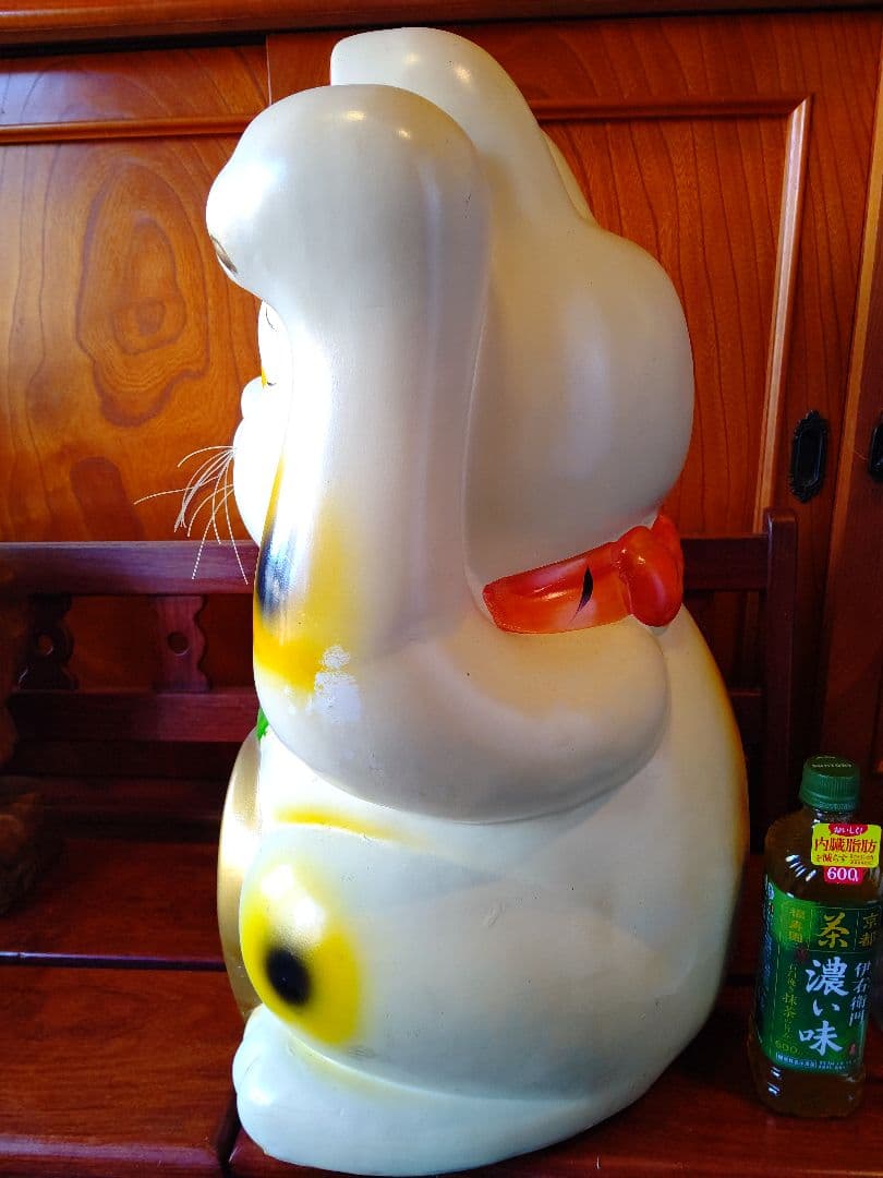 招き猫 最大20号 特注品 常滑焼 陶器 希少品 開運招福 千客万来