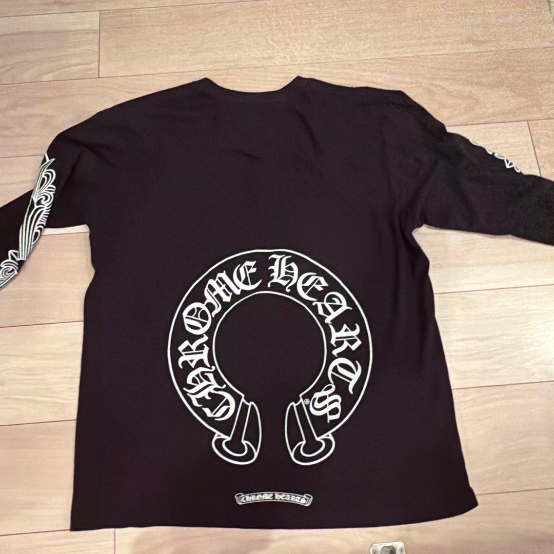 国内正規品　クロムハーツ　フローラルクロスホースシュー　ロングスリーブTシャツ