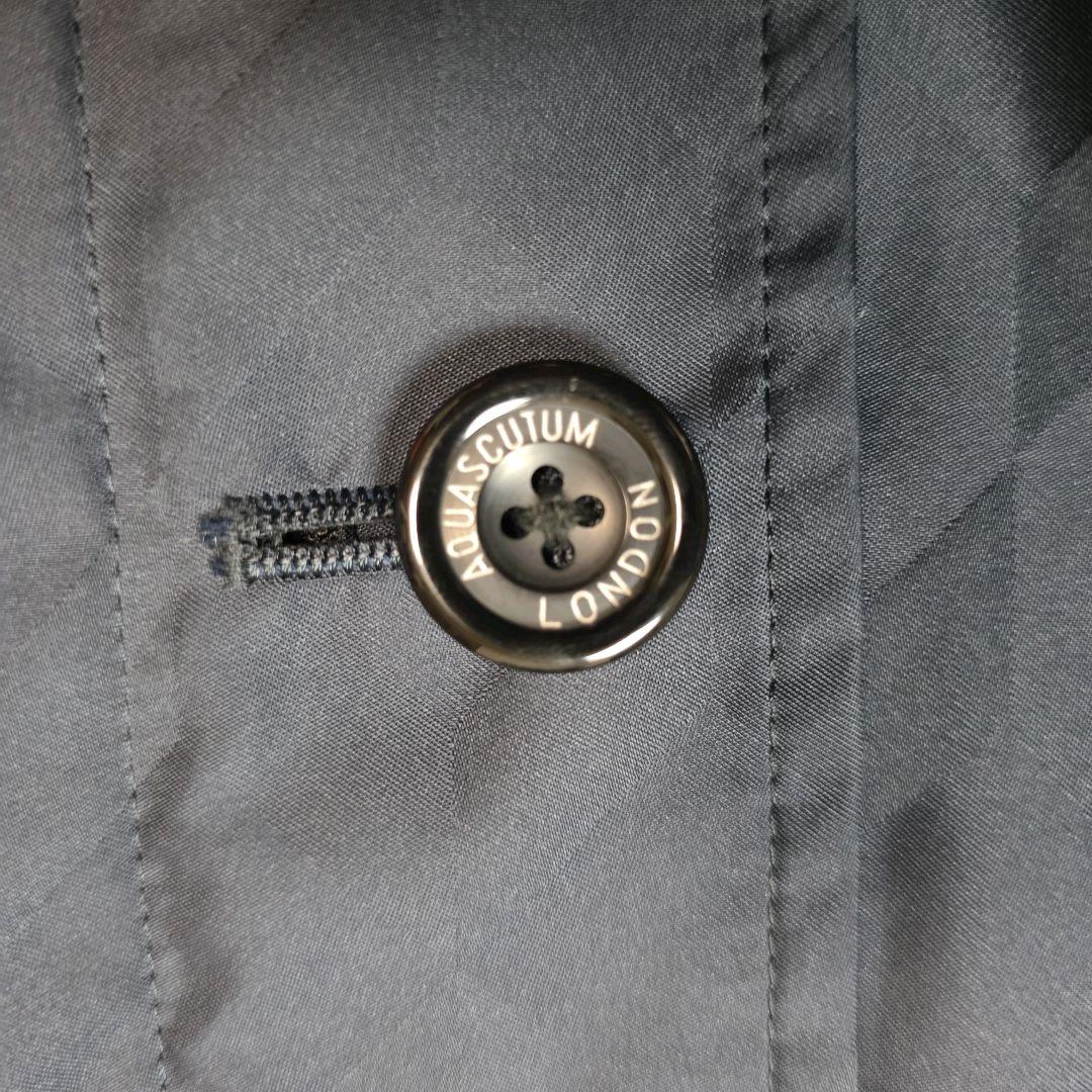 アクアスキュータム ジャケット コート 総柄 ライナー軽量 2way ショート丈