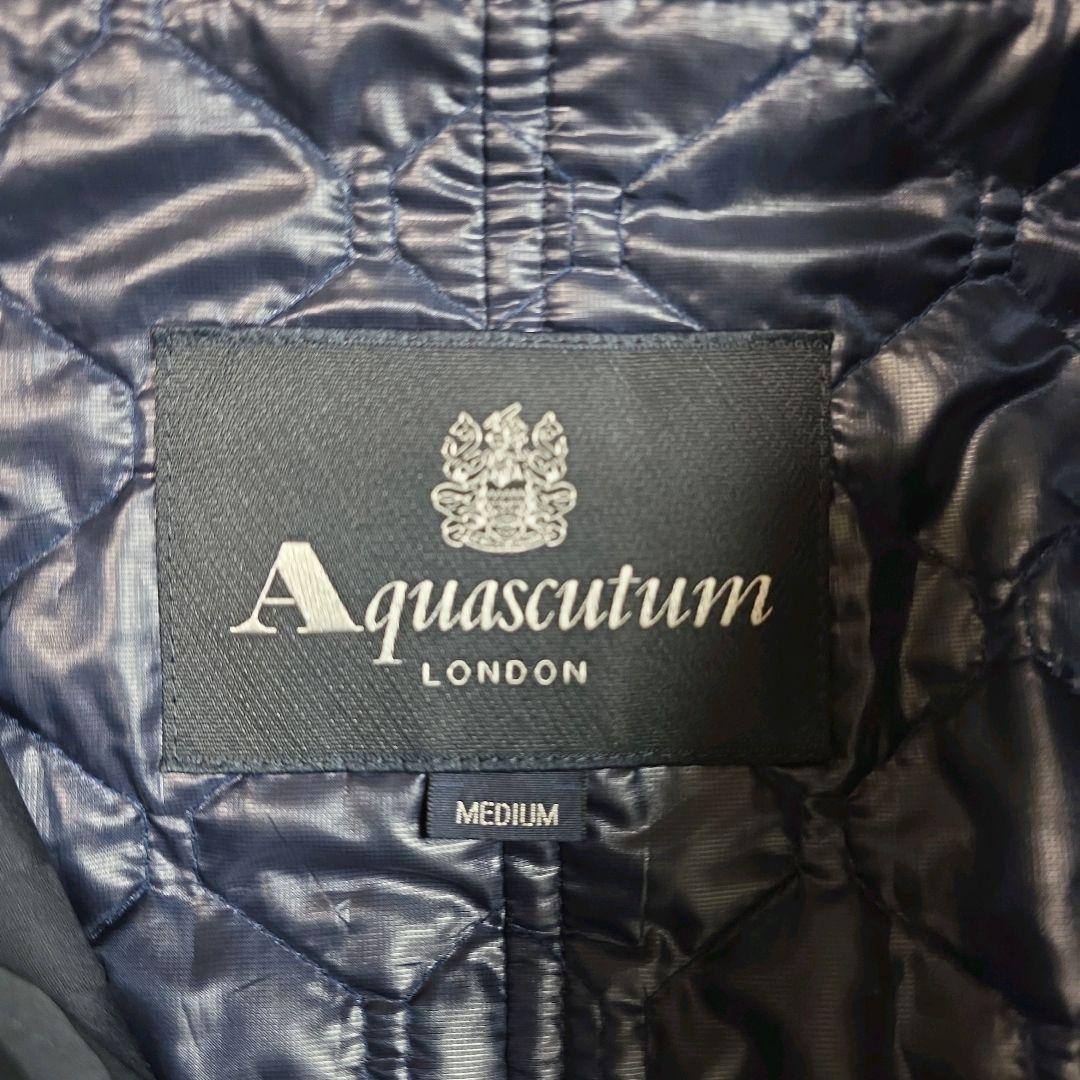 アクアスキュータム ジャケット コート 総柄 ライナー軽量 2way ショート丈