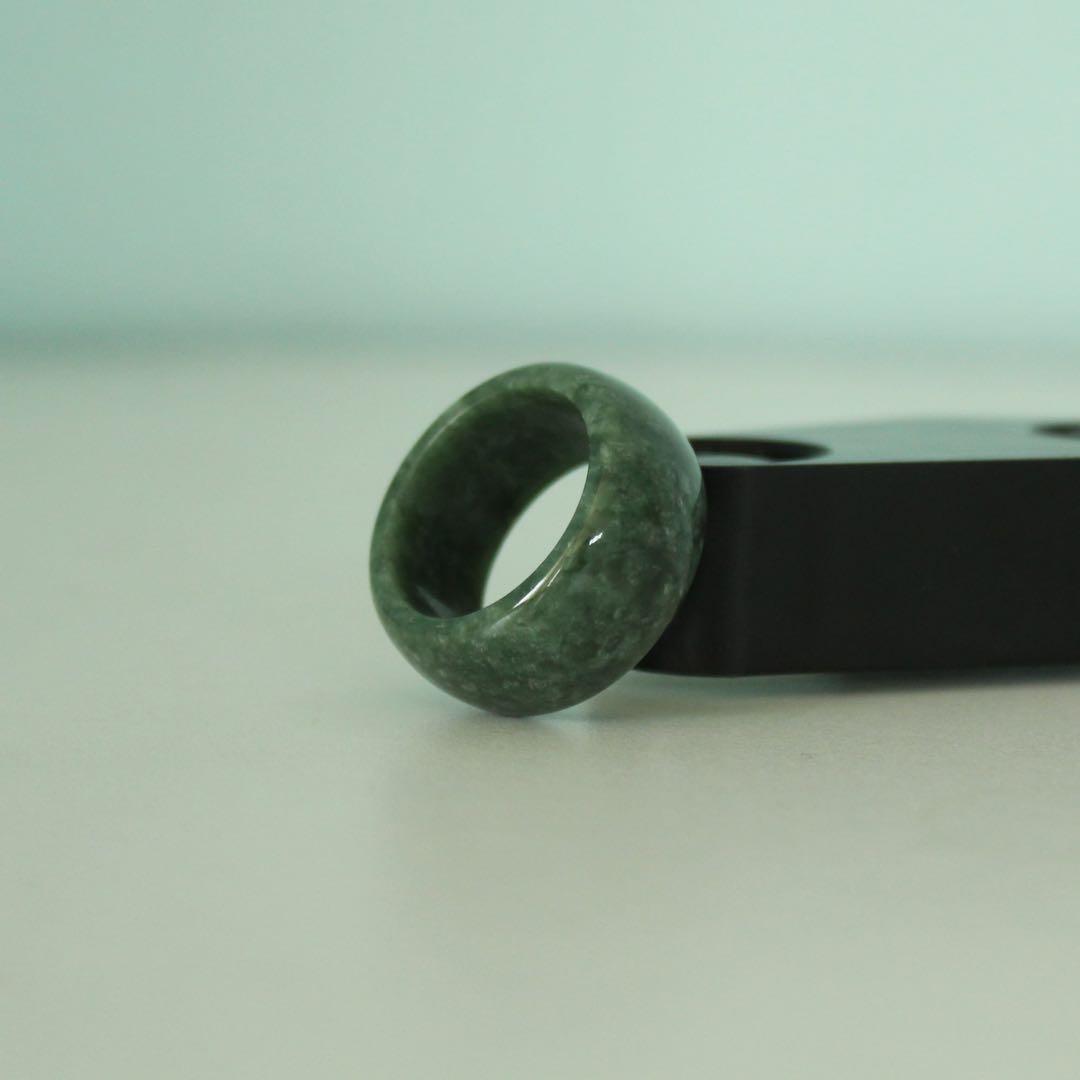 翡翠リング ミャンマー産 大きい 本物 ジェイド パワーストーン 鑑定書新品指輪