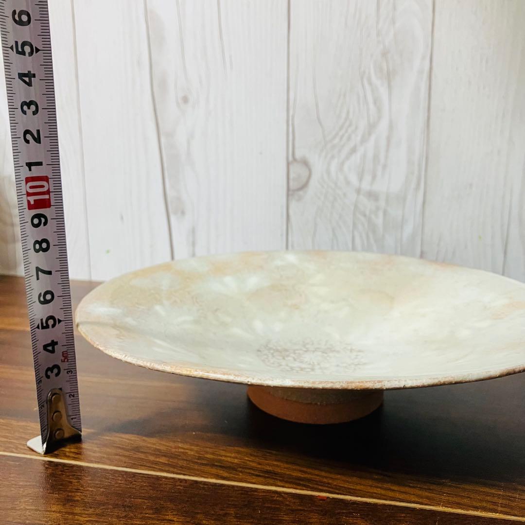 【新品】京焼 皿 森里良三作 荒土物 中鉢 食器 清水焼 京都 早蕨