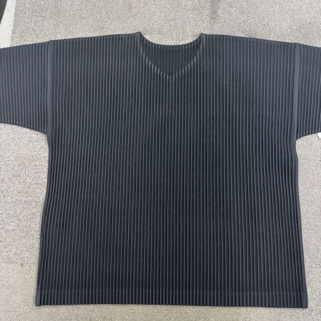 HOMME PLISS ISSEY MIYAKE プリーツ Tシャツ ブラック