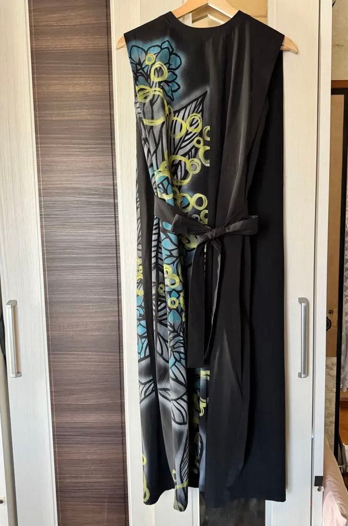 洋カン柄ノースリーブワンピース