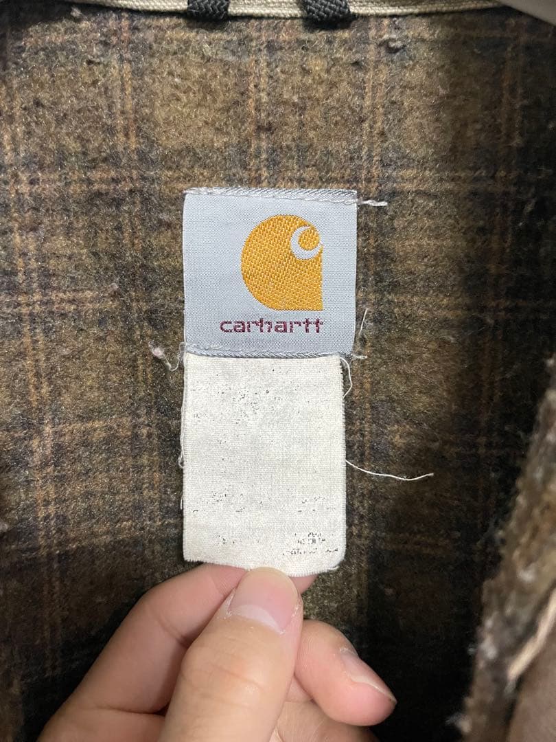 Carhartt デトロイトジャケット ブラウン vintage フェード