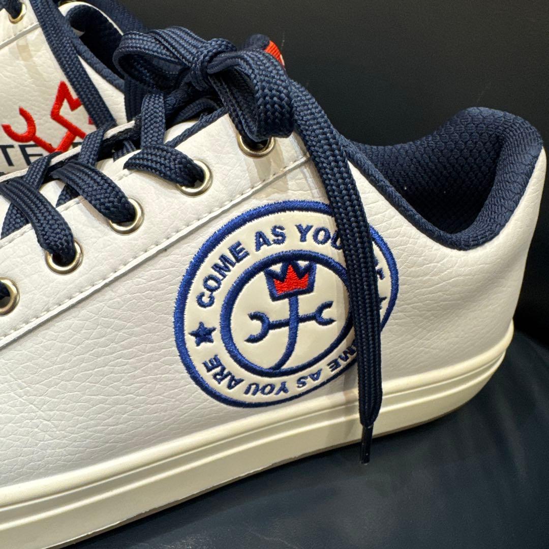 試着のみ。CASTELBAJAC ゴルフシューズ ホワイト24.0