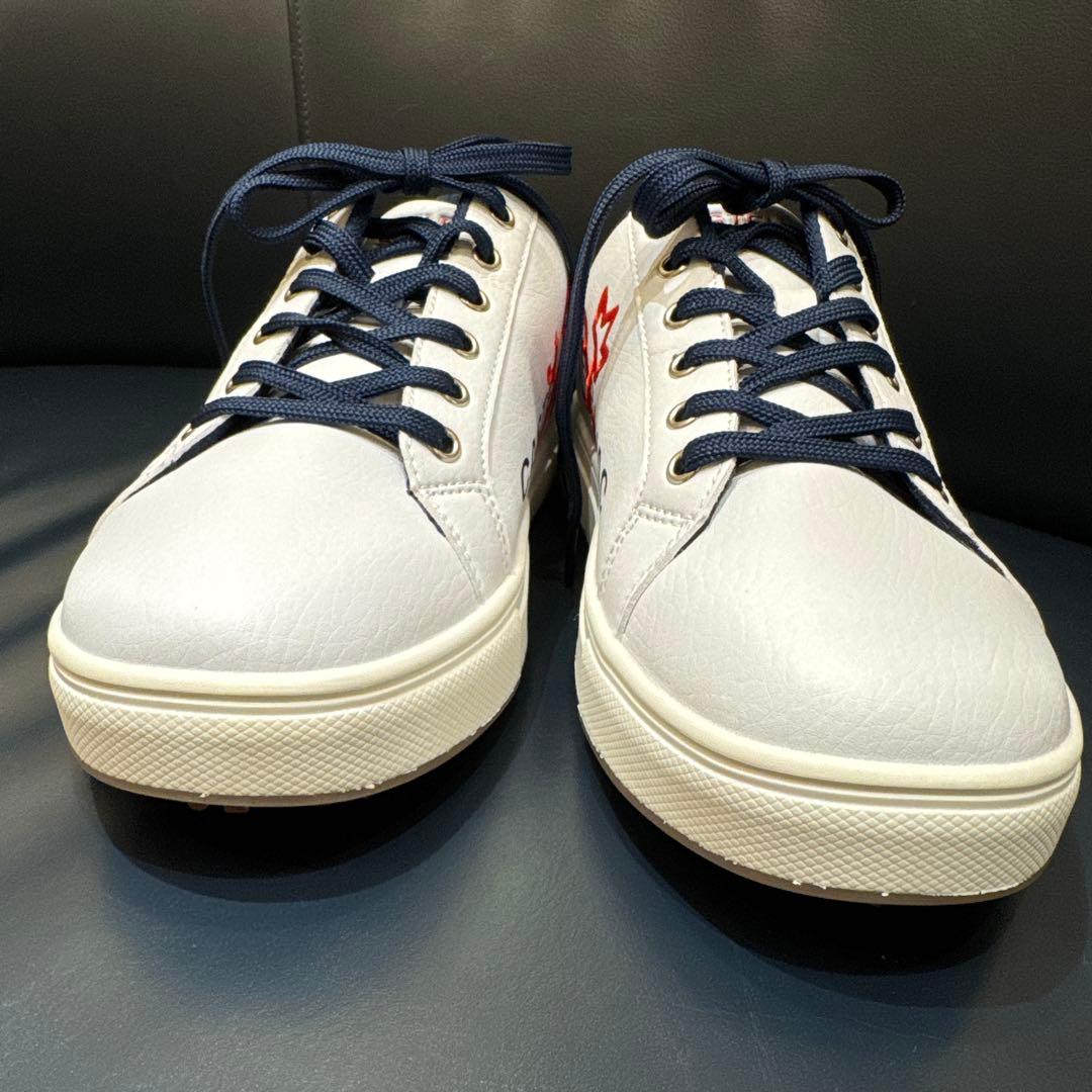 試着のみ。CASTELBAJAC ゴルフシューズ ホワイト24.0