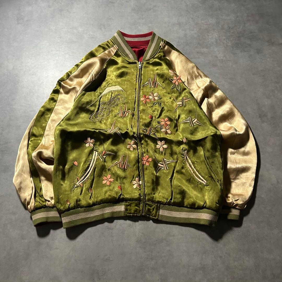 （NA）SLOW ZIP 70s ヴィンテージ スカジャン リバーシブルレーヨン