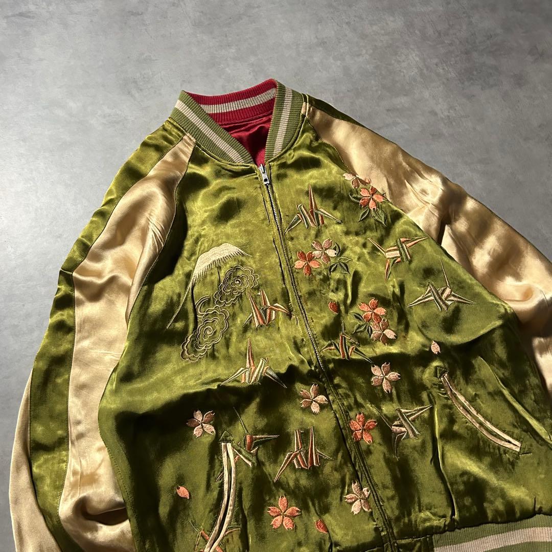 （NA）SLOW ZIP 70s ヴィンテージ スカジャン リバーシブルレーヨン