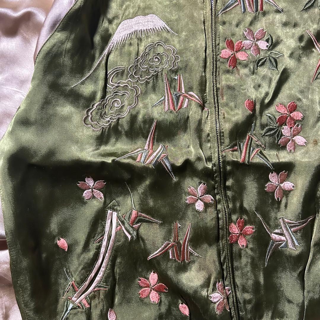 （NA）SLOW ZIP 70s ヴィンテージ スカジャン リバーシブルレーヨン