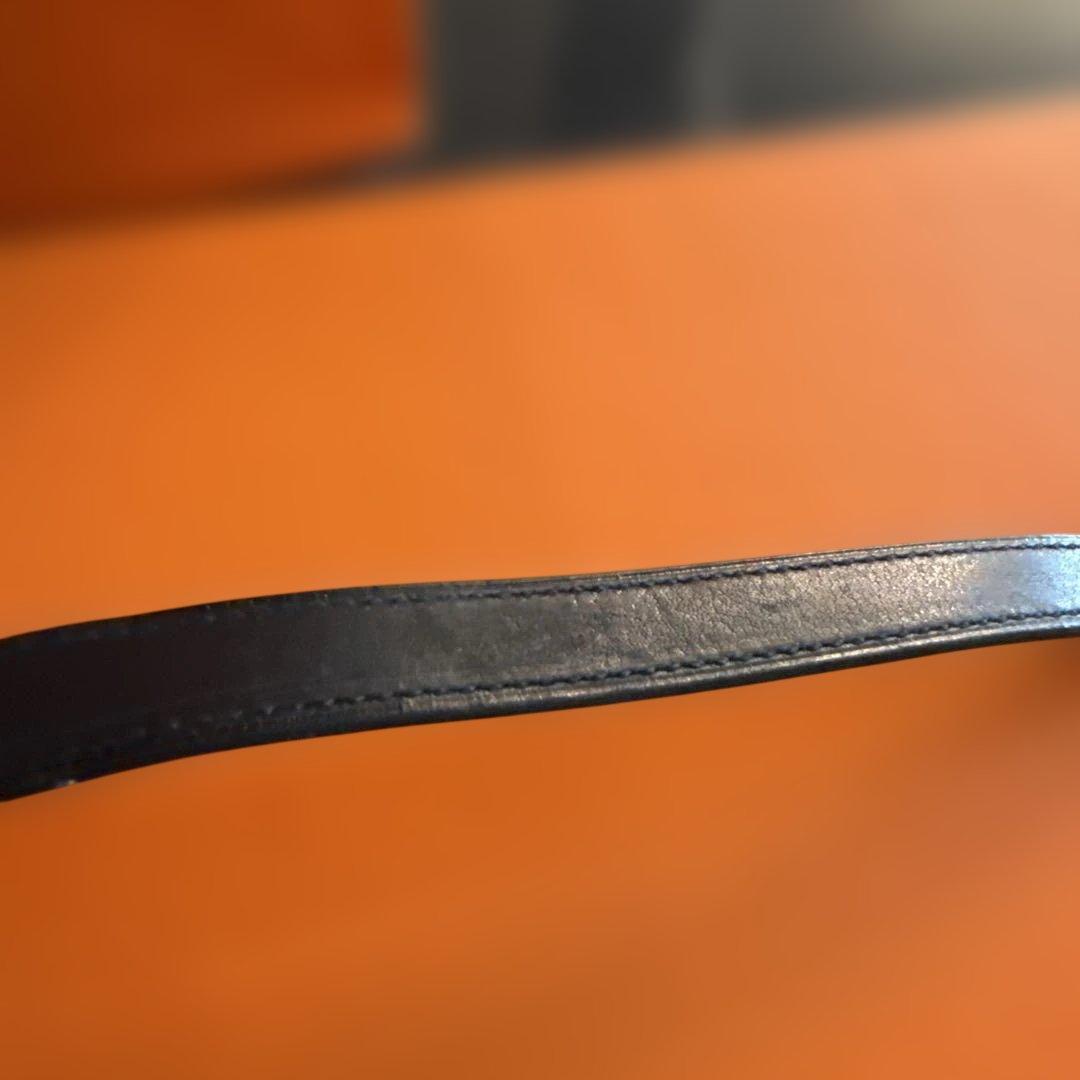 美品　HERMES ケープコッド　ストラップ　ブラック　レザーベルト　二重巻