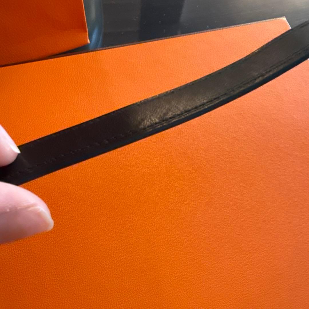 美品　HERMES ケープコッド　ストラップ　ブラック　レザーベルト　二重巻