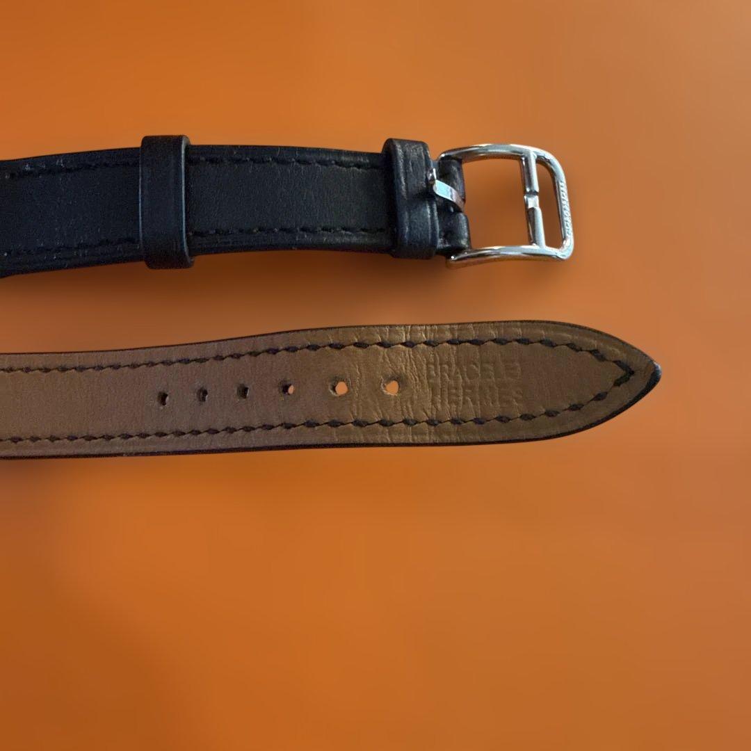 美品　HERMES ケープコッド　ストラップ　ブラック　レザーベルト　二重巻