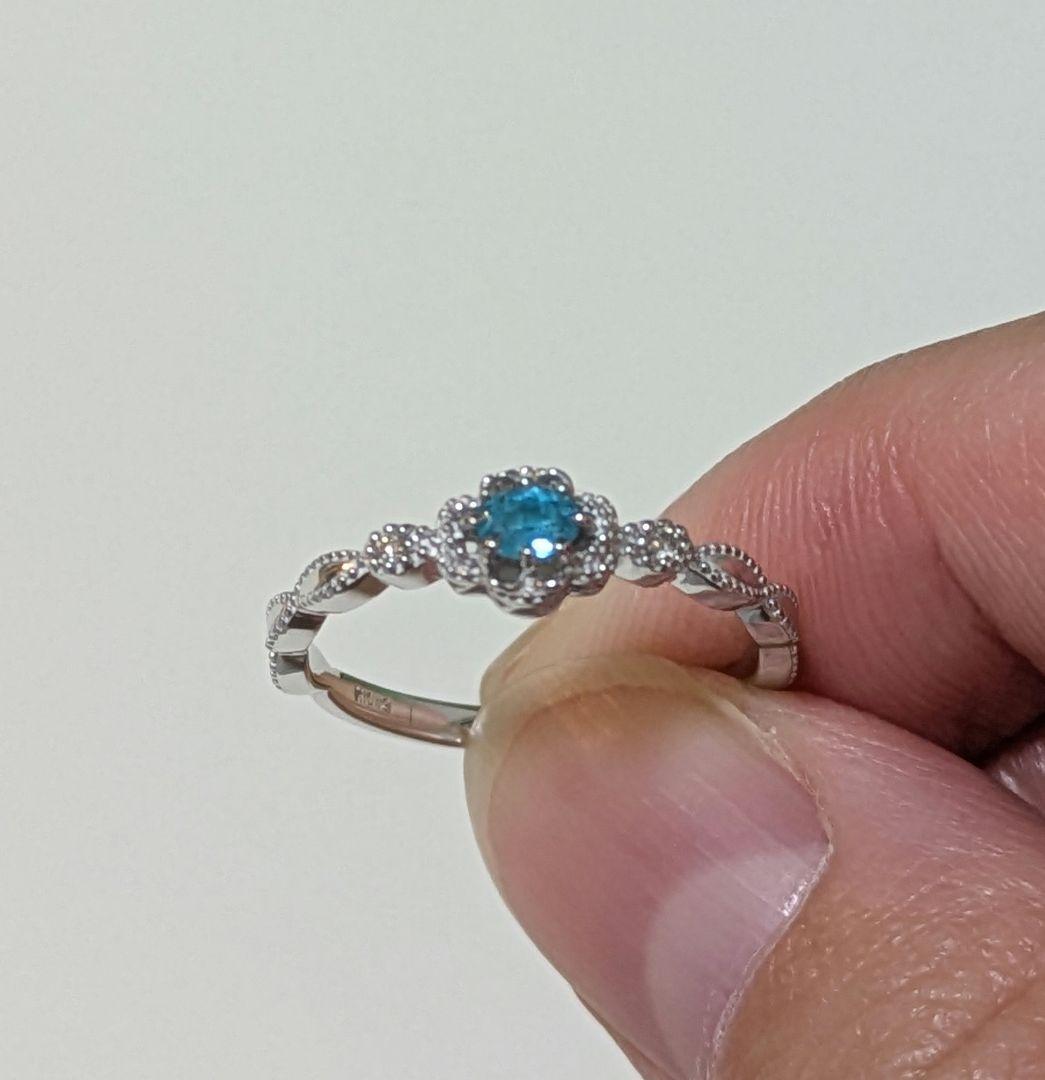 ★*★様 銅2.22%パライバトルマリン0.109ctリング