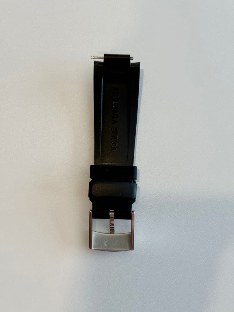 希少！ルイヴィトンウォッチ　タンブールラバーベルトブラック　L/L
