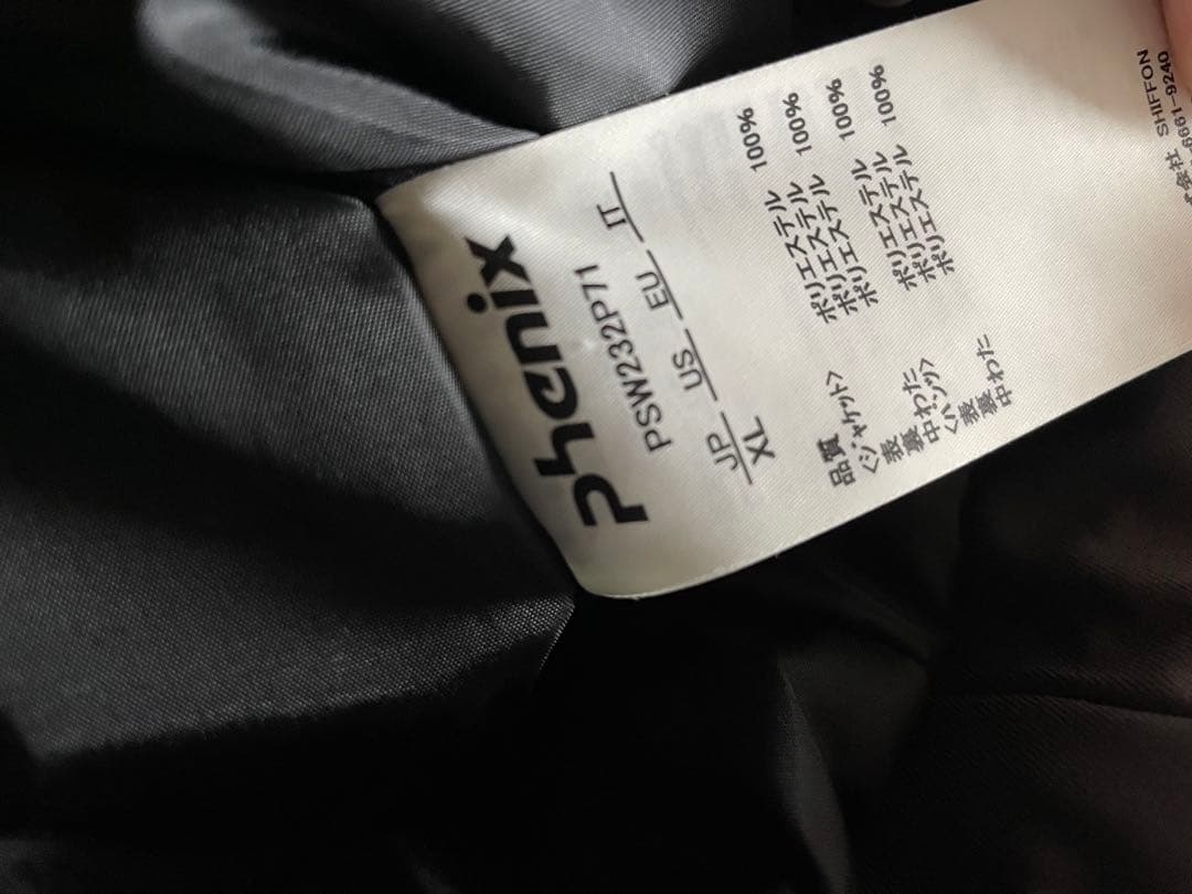 【美品】phenix フェニックス　スキーウェア上下　XLサイズ