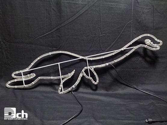 エラスモサウルス 恐竜 イルミネーション モチーフ ライト 屋外使用可能