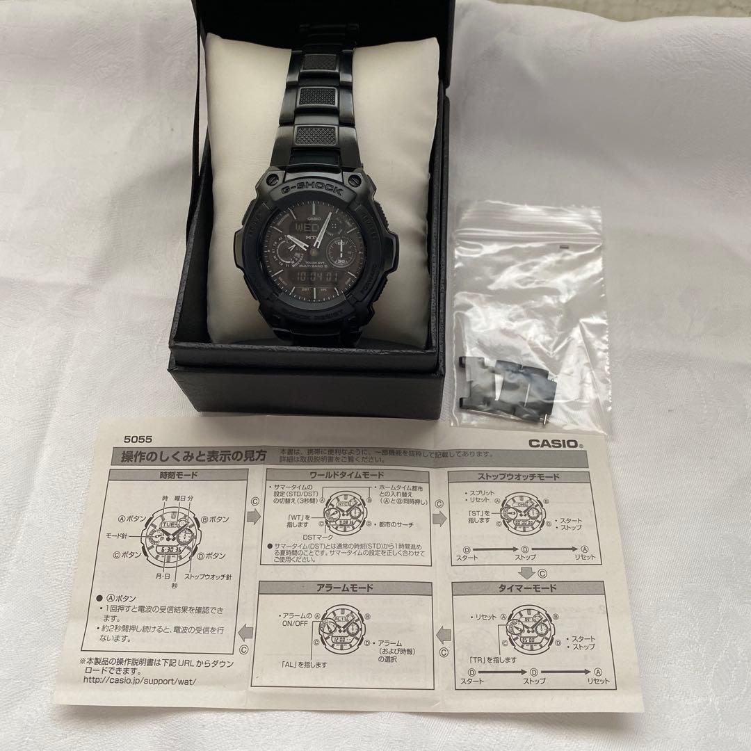 希少G-SHOCK MTG 1500B 電波ソーラーメタル　ブラック