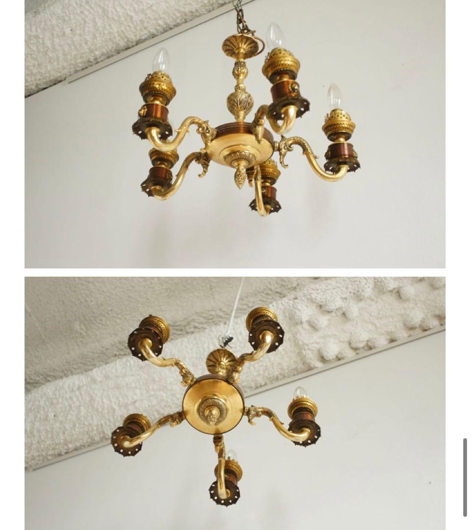 アンティーク　シャンデリア（5灯）