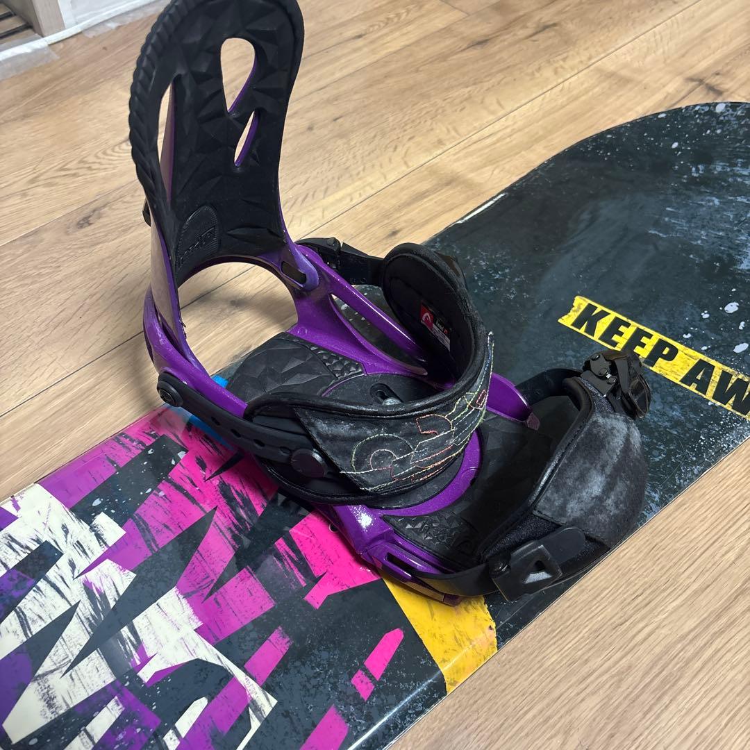 スノーボード板ビンディングセット