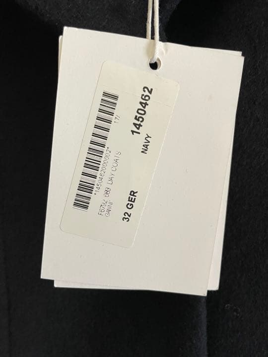 GANNI ガニー パフスリーブ チェスターコート ロングコート