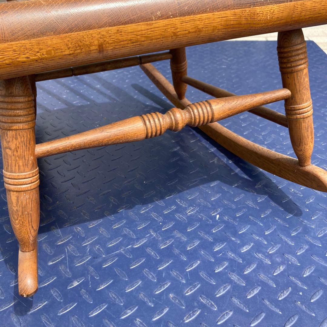 vintage キツツキ 木製ロッキングチェア ブラウン