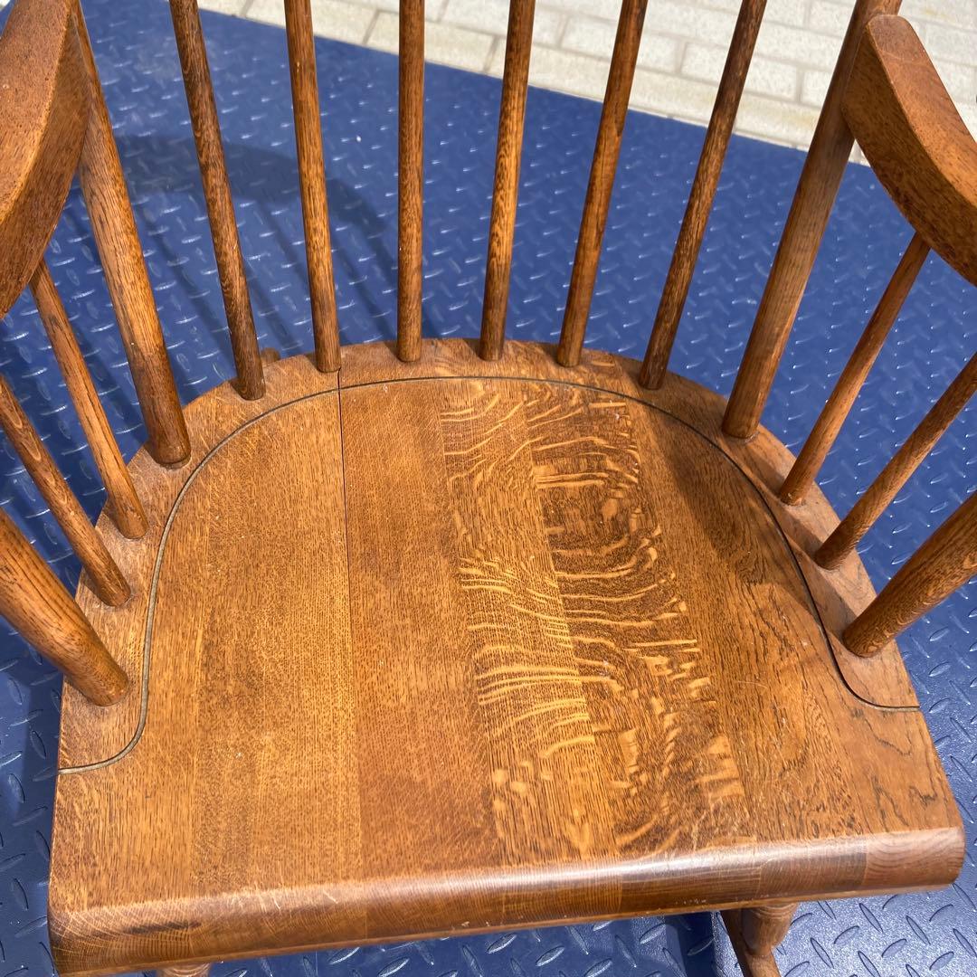 vintage キツツキ 木製ロッキングチェア ブラウン