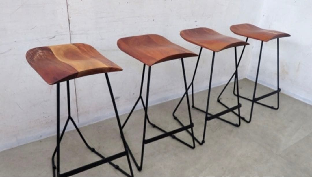 ナチュラルウッドのスツール　1脚　その④