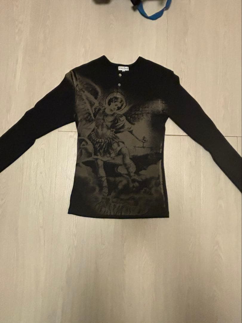 Vallad V.HENRY NECK L/S サーマル M ブラック