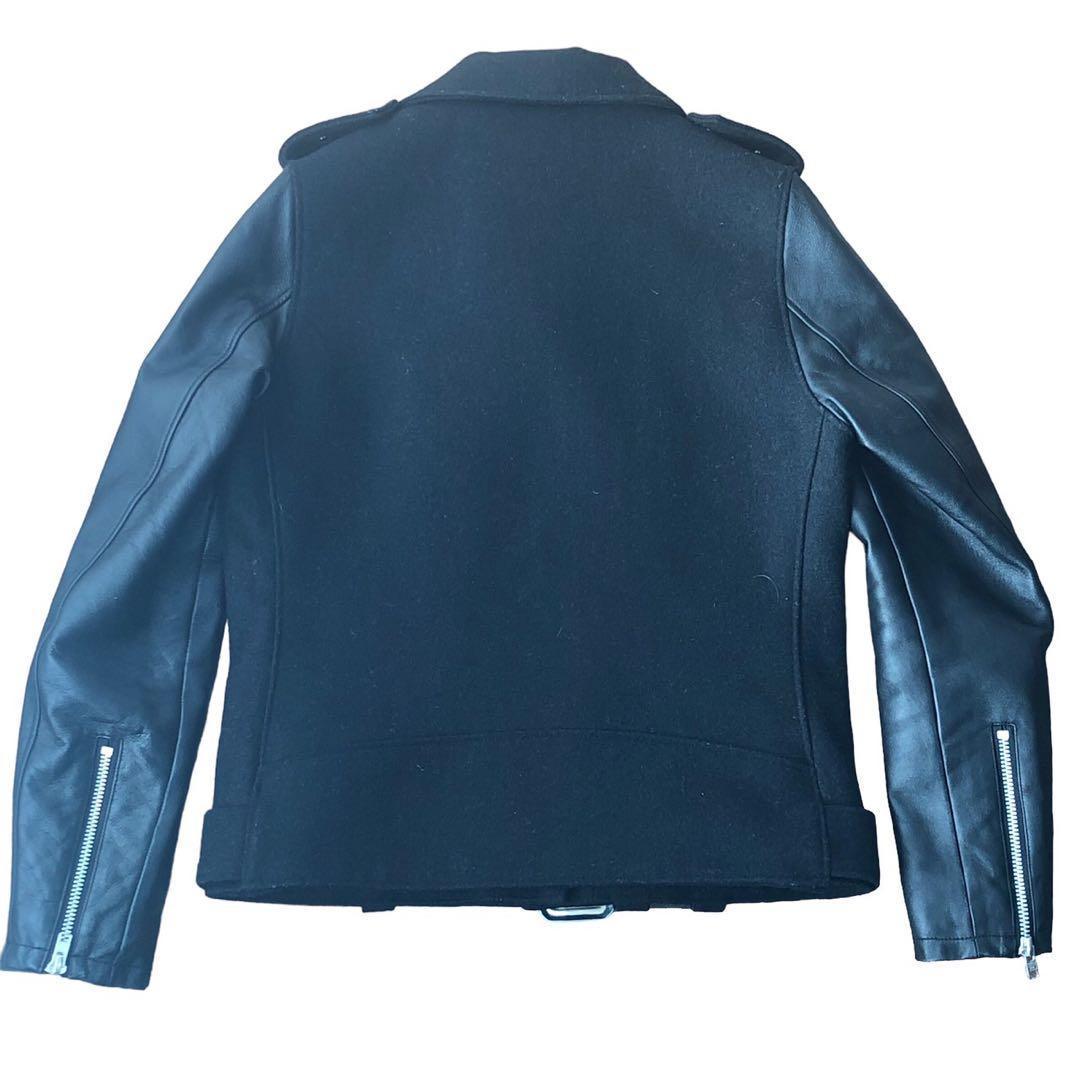 schott ショット ダブルライダースジャケット キルティング ラムレザー 黒