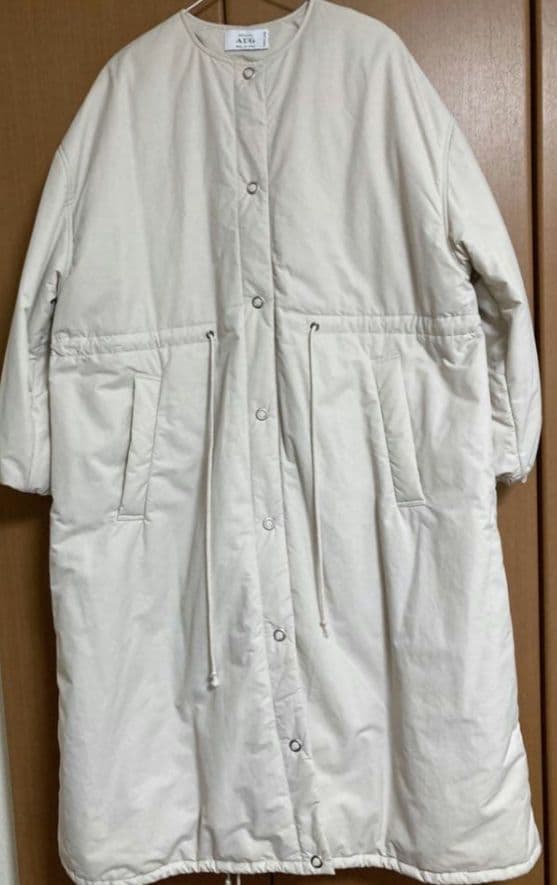 AUG オーグ オーバーロングガスコート 中綿コート　ノーカラー