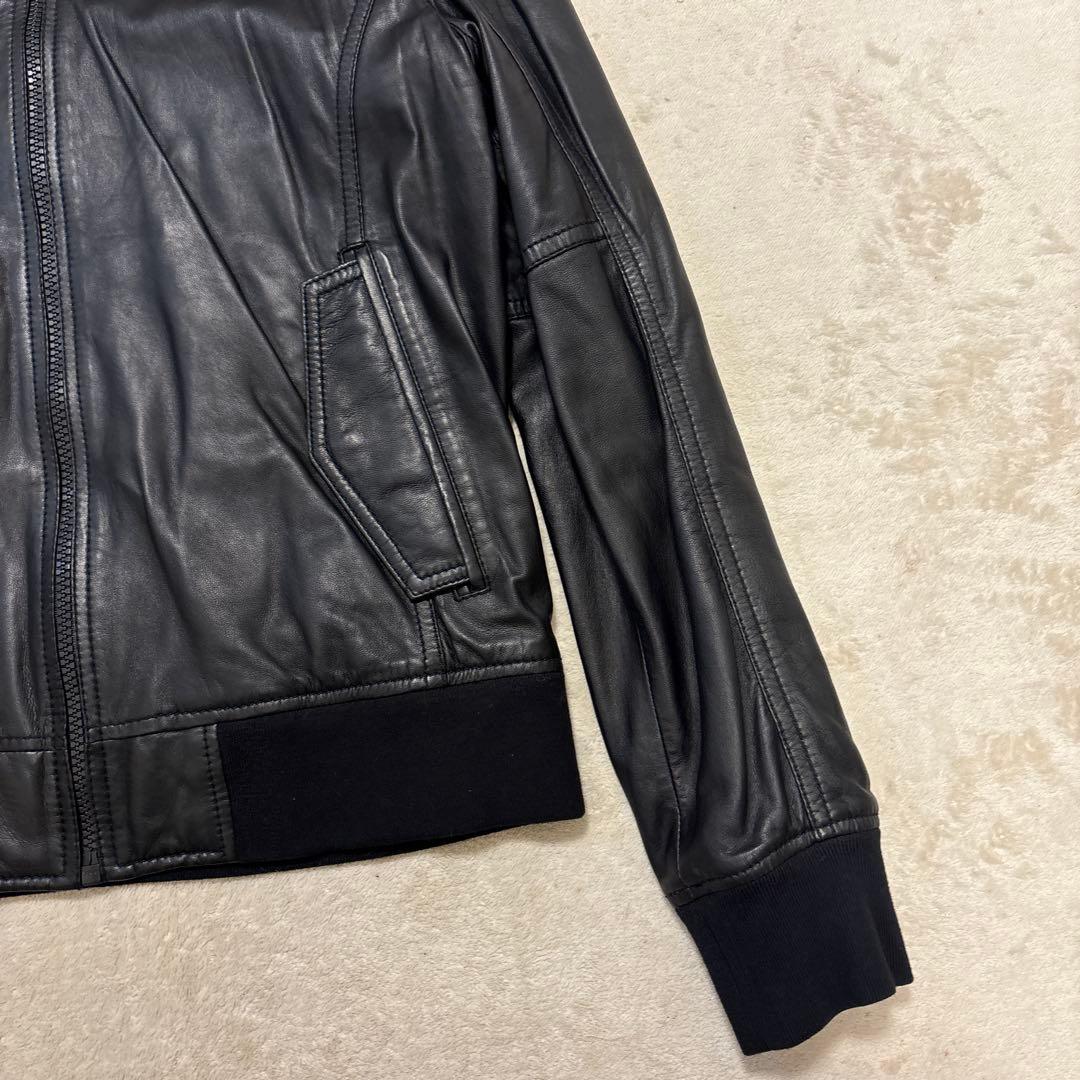 美品⭐️DOLCE&GABBANA ラムレザージャケット リブ 2XLサイズ相当