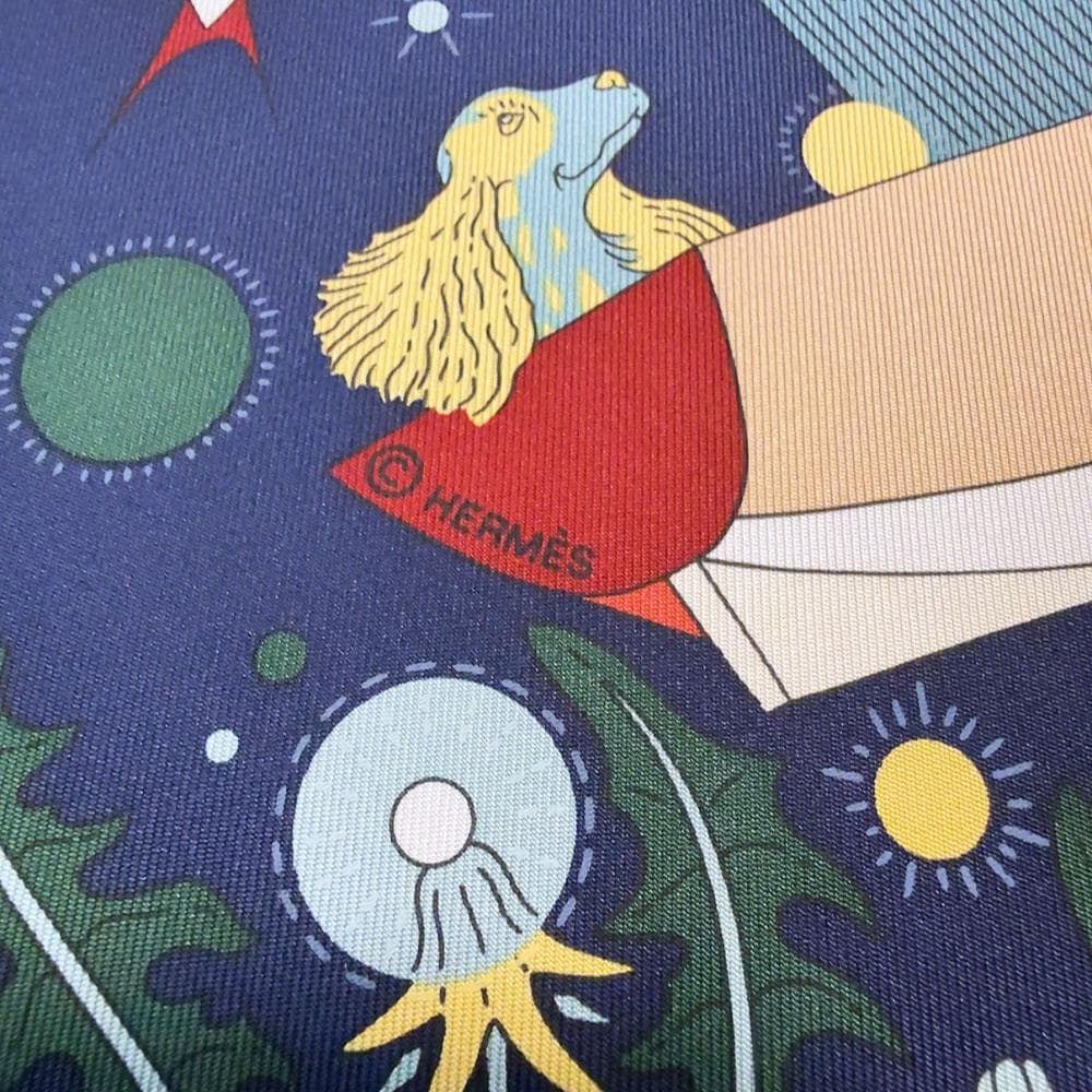 ◇エルメス◇エスプリの旅立ち/スカーフ/カレ 90/シルク/タグ付/希少品/レア