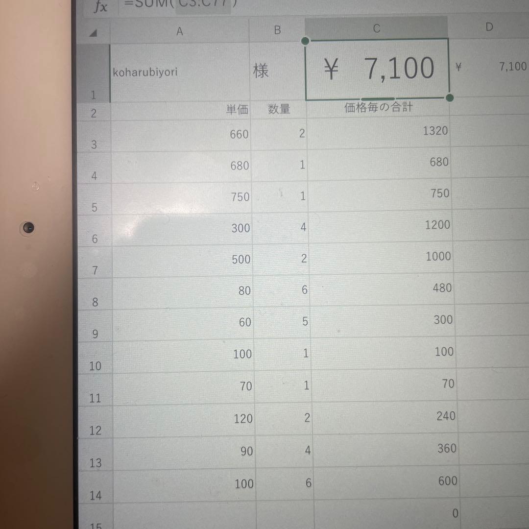 パーツアソート　koharubiyori様