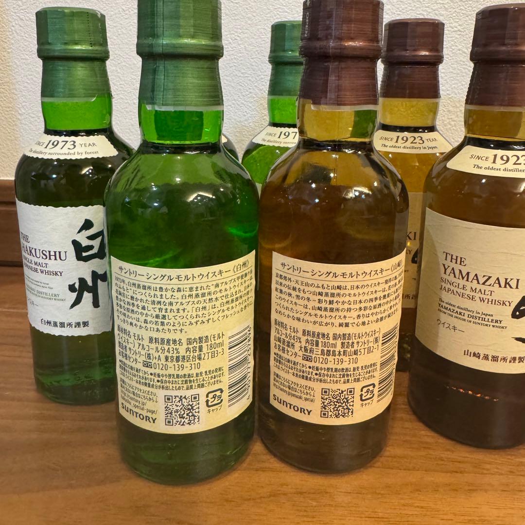 山崎　白州　ミニボトル　8本　セット