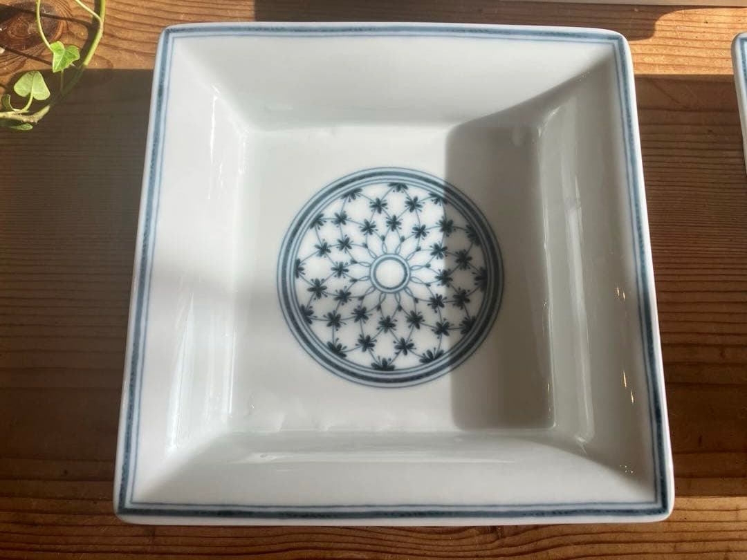 ジノリ　ミュージオホワイト　15スクエアプレート×3