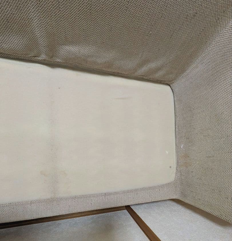 無印良品 スリムアームソファ 2.5シーター 羽根×ポケコ