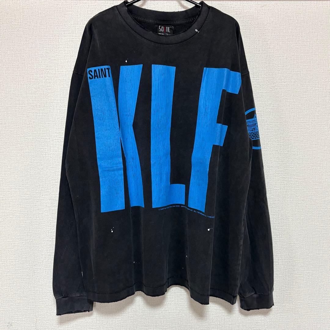 新品 セントマイケル KLF ブラック ロングスリーブTシャツ Lサイズ