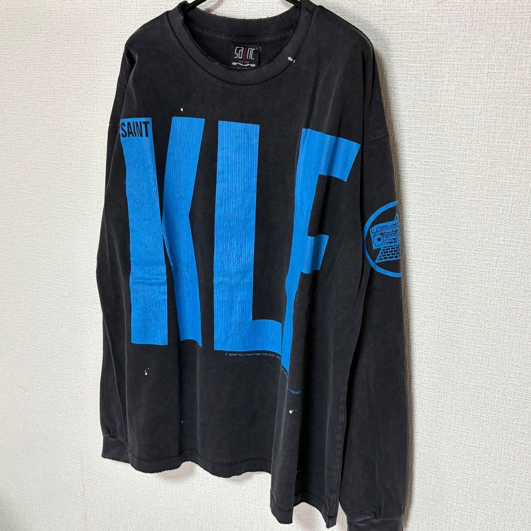 新品 セントマイケル KLF ブラック ロングスリーブTシャツ Lサイズ