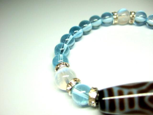 龍眼天珠/ブルートパーズ