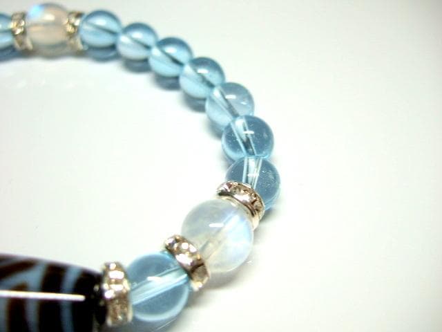 龍眼天珠/ブルートパーズ