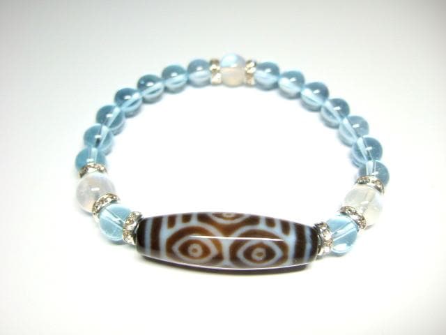 龍眼天珠/ブルートパーズ